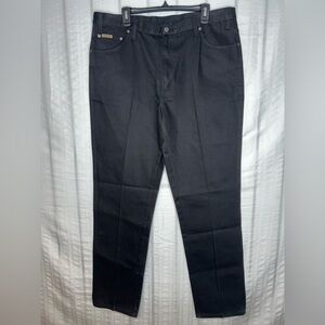 New Resistol Rodeo Gear Slim Fit Jeans Men's 40x34 Black Denim Straight 5 Pocket